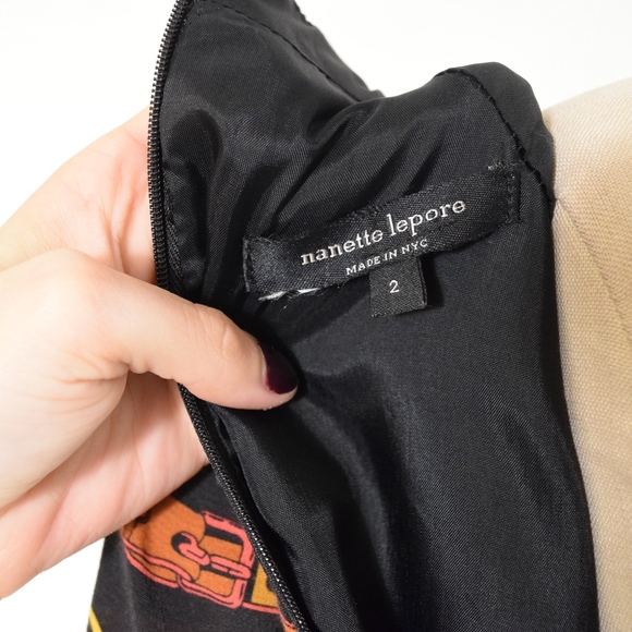 ❌SOLD❌Nanette Lepore High-Neck Belt-Buckle Mini Dress - Picture 6 of 7